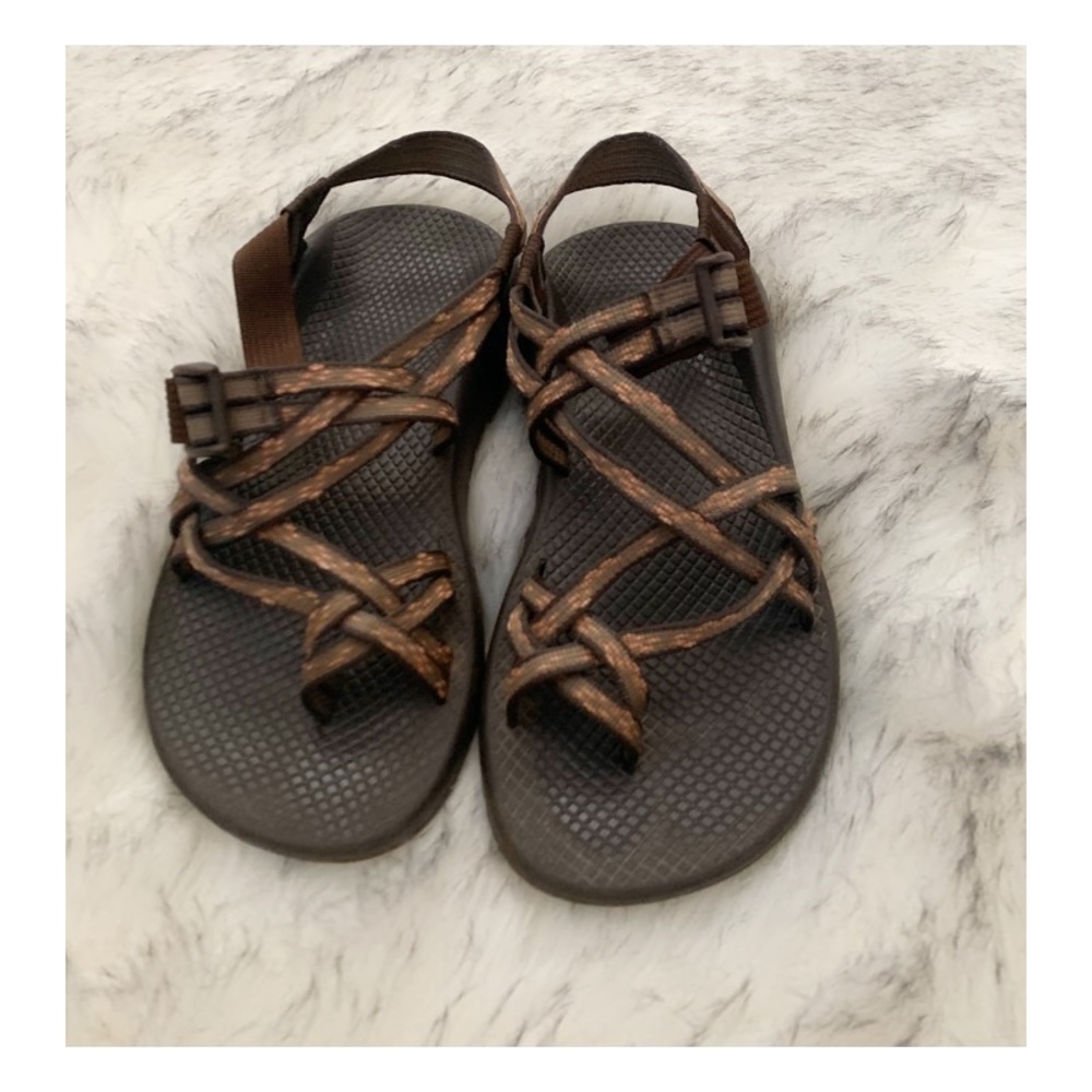Chaco Sandals Size 8 Brown Orange